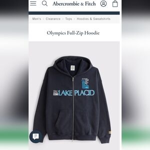 Abercrombie & Fitch Dark Blue Lake Placid Hoodie